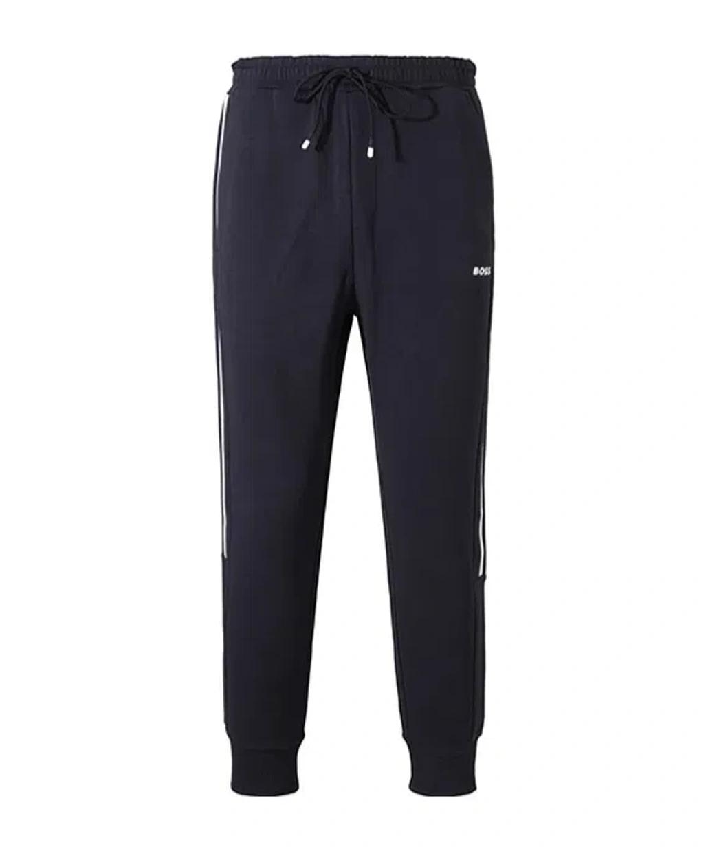 HUGO BOSS Logo Pattern Sweatpants In Black Product Image