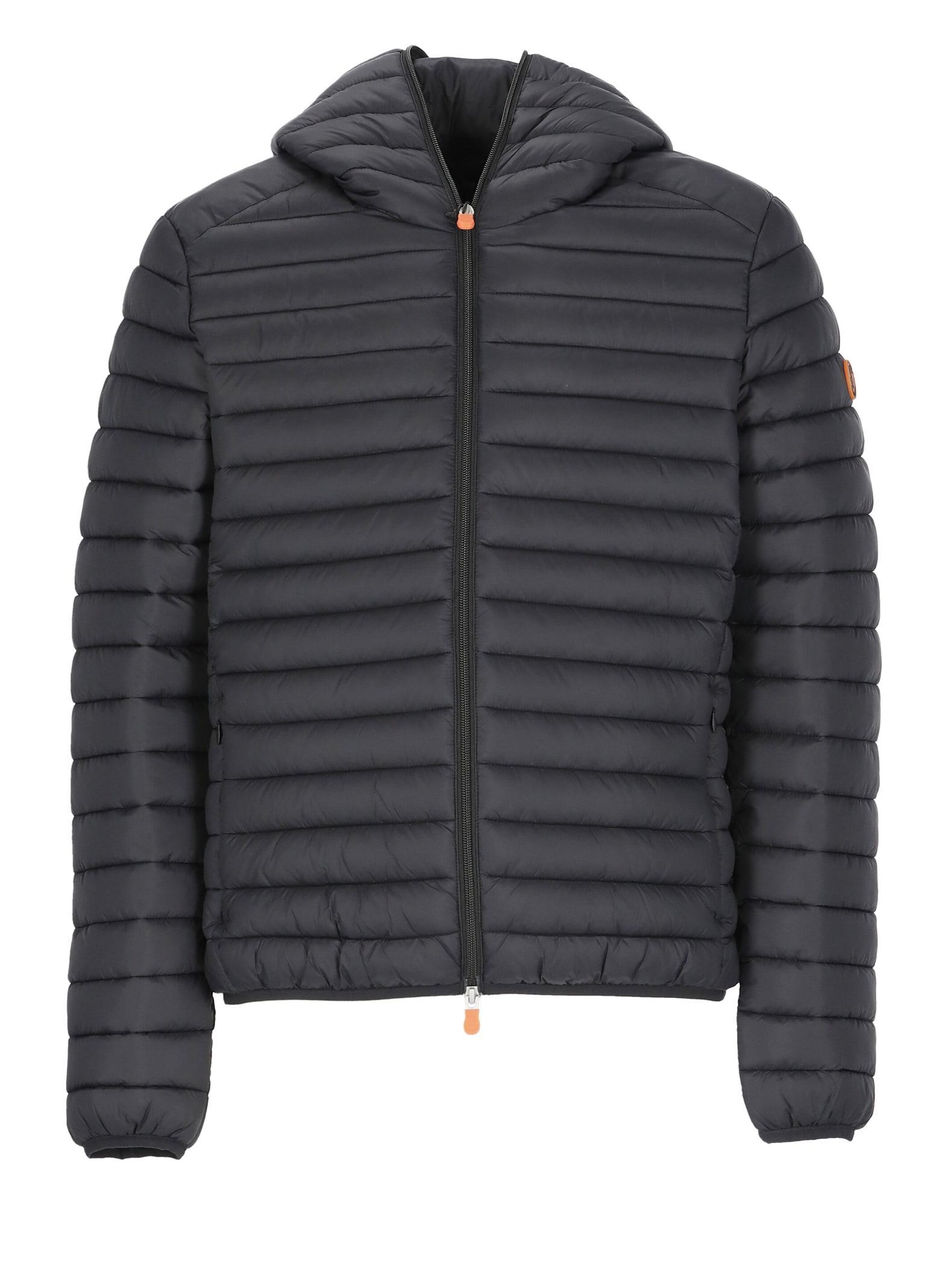 SAVE THE DUCK Zip Up Padded Jacket  In Schwarz Product Image