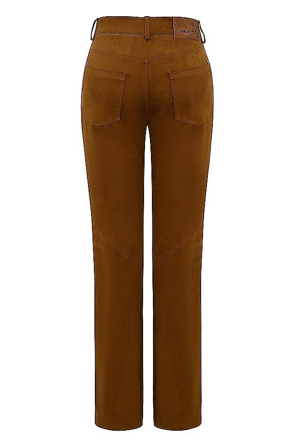 Apollo  tan vegan suede trousers Product Image