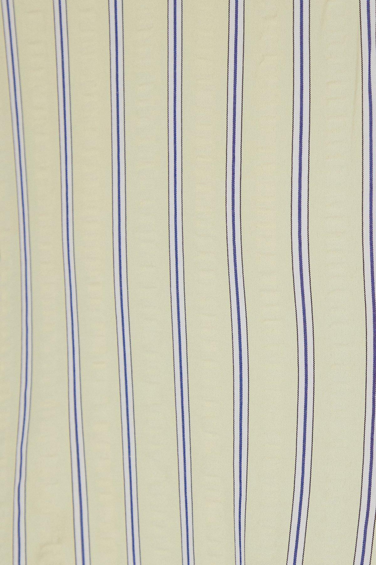 Textured Stripe Dipped Hem Maxi Dress Product Image