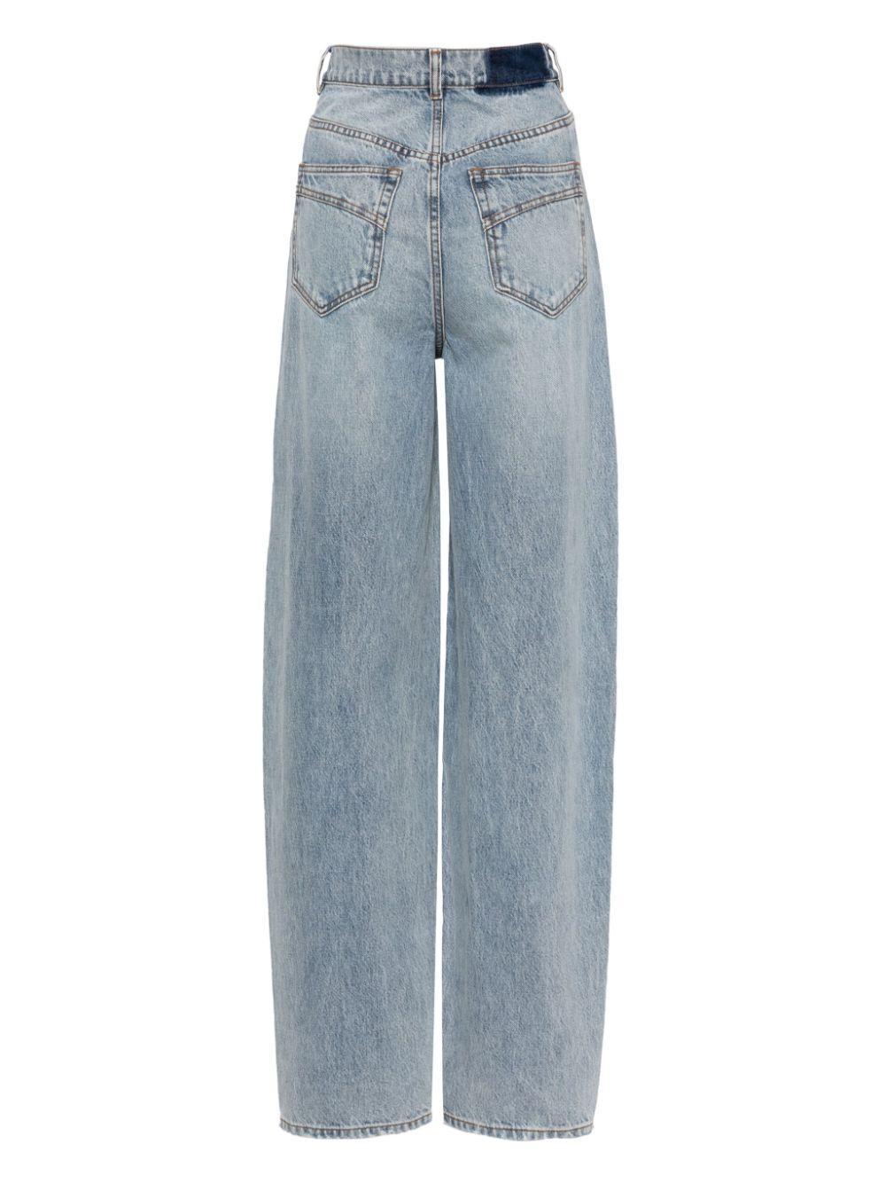 Natura Wide-leg Jeans In Blue Product Image