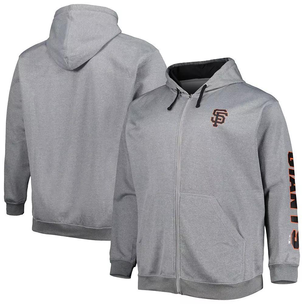 Men's Profile Ash San Francisco Giants Big & Tall Pullover Hoodie, Size: 2XLT, Black Product Image