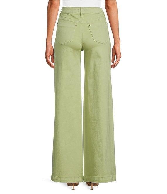 A Loves A High Rise Wide Leg Patch Pocket Utility Jeans Product Image