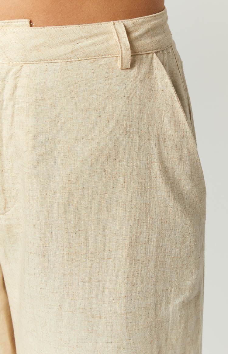 Cabo Cream Linen Blend Pants Product Image