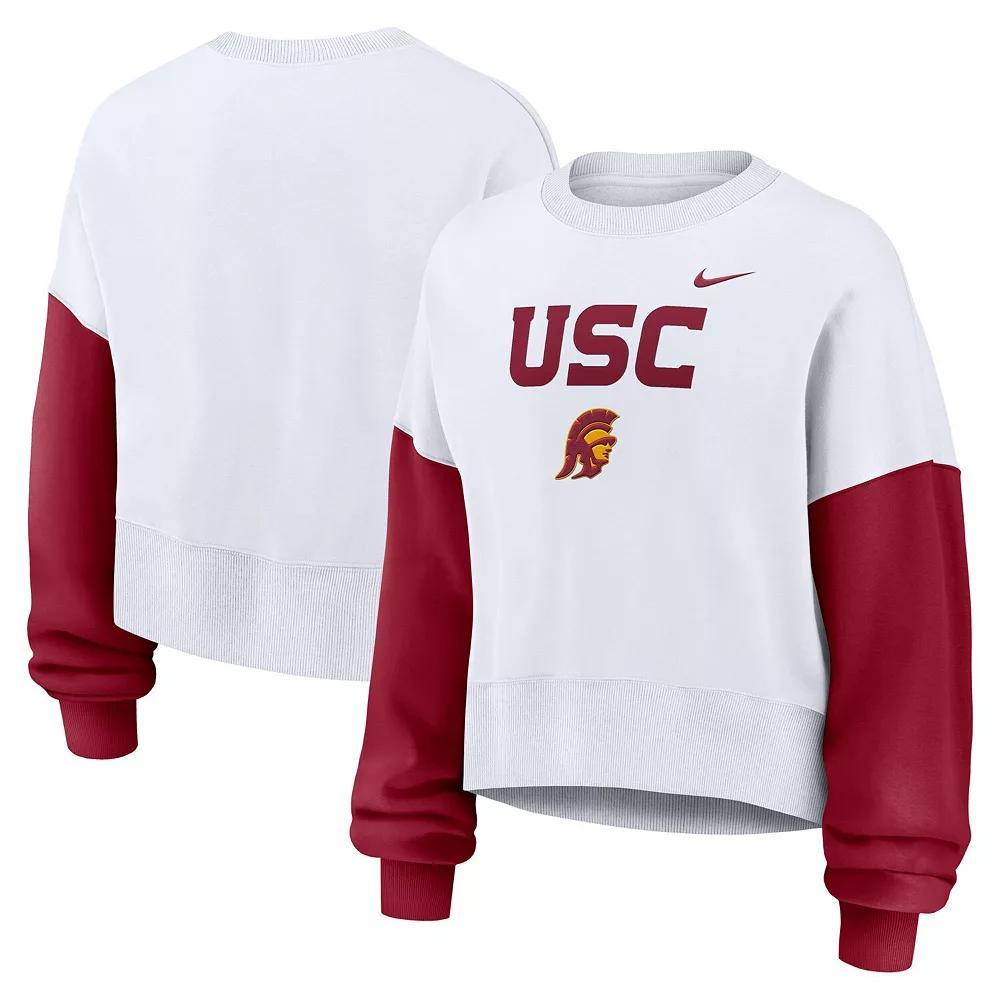 Women's Nike White Florida State Seminoles Color-Block Over Product Image