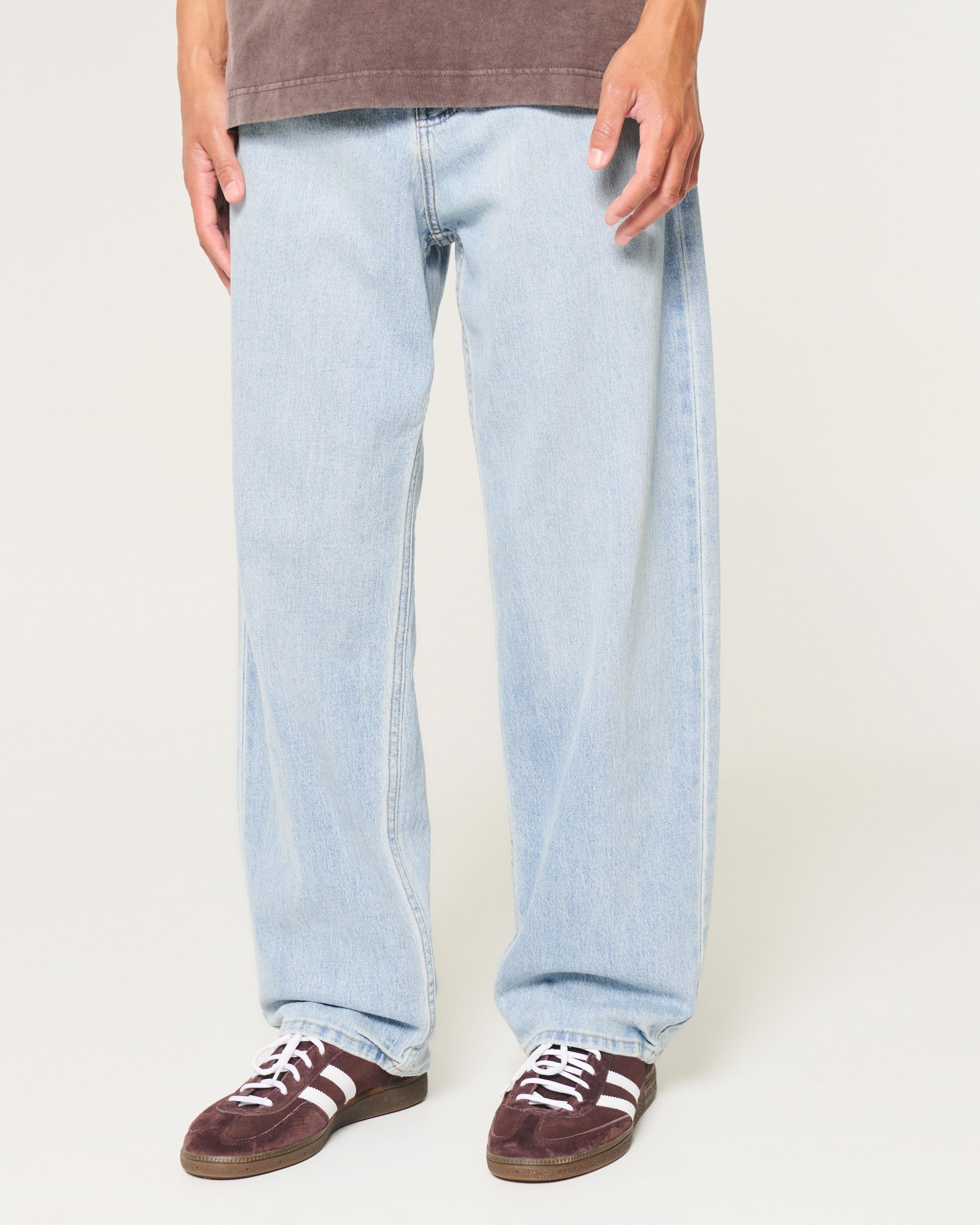 Light Wash Baggy Jeans Product Image