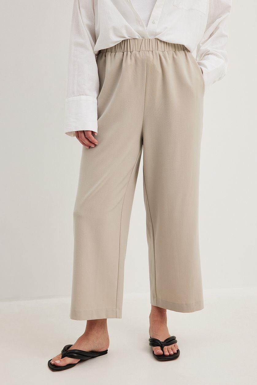 Elastic Waistband Culottes Product Image