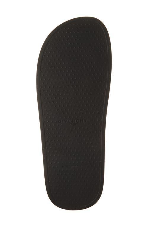 Black Logo-Print Pool Slides Product Image