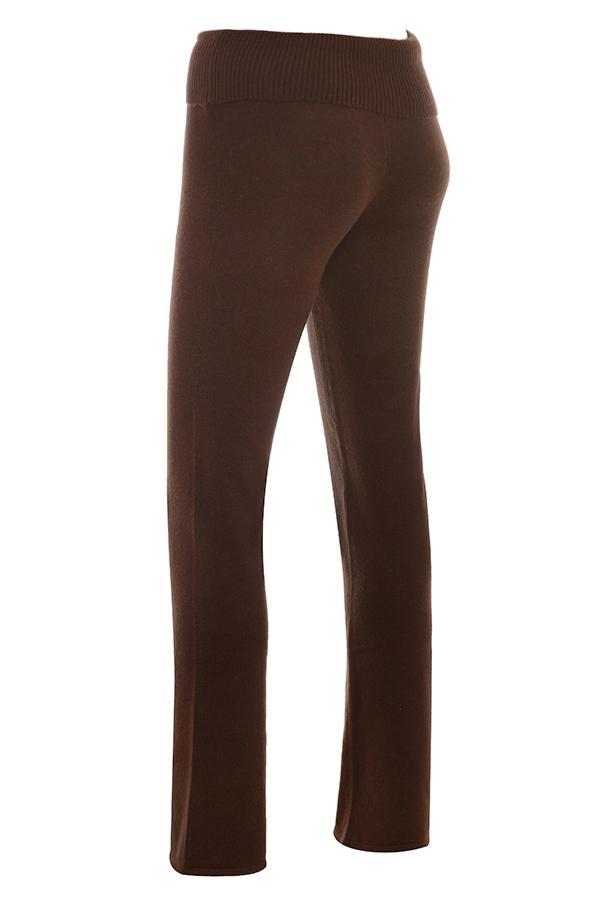 Ama  chocolate cashmere blend trousers - sale Product Image