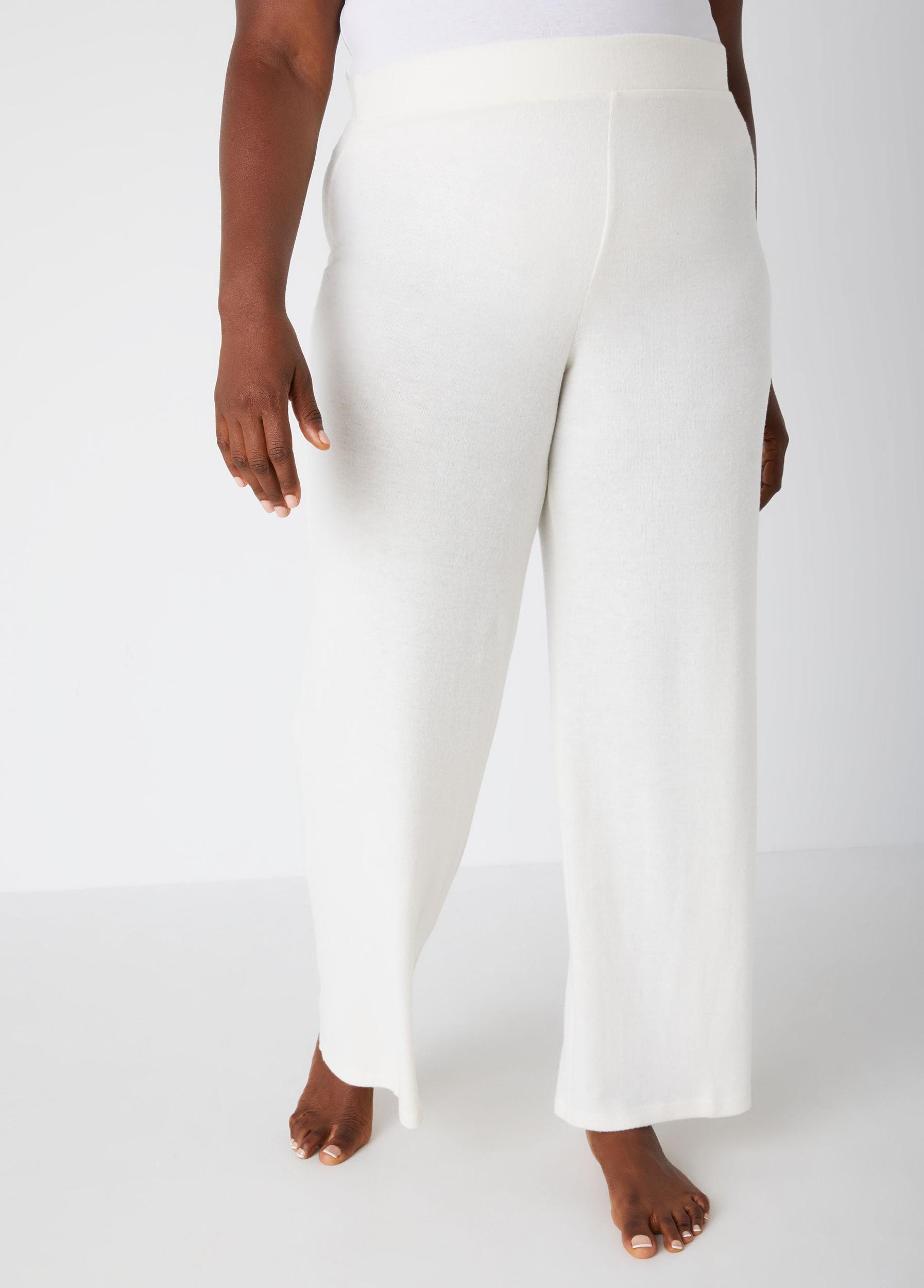 Plus Size Brushed Hacci Knit Lounge Pants Ashley Stewart Product Image