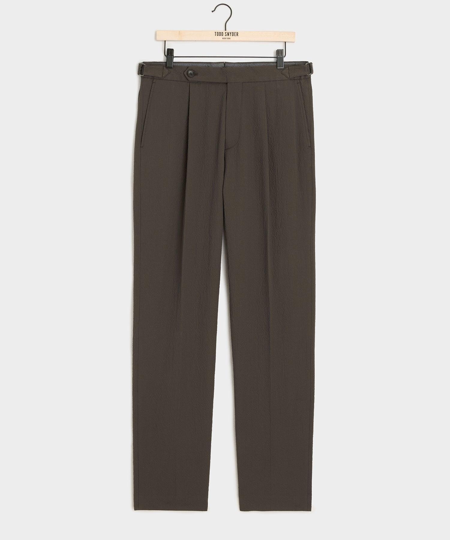 Italian Seersucker Side Tab Trouser Product Image