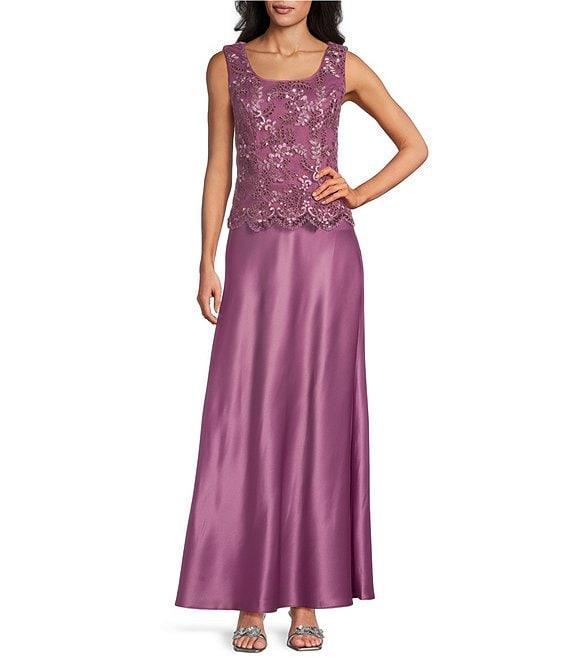 Alex Evenings Stretch Tulle Satin Jacket Dress Product Image