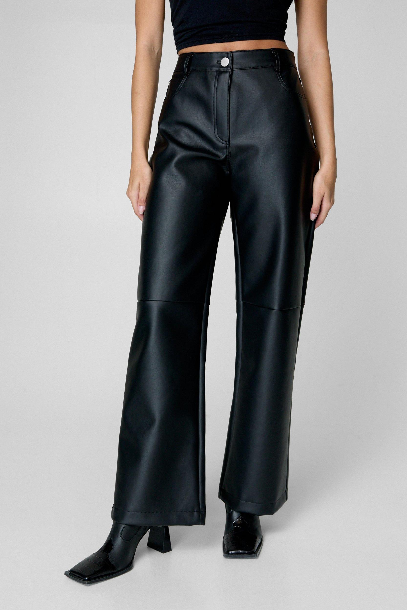 Essentials Faux Leather Trouser Product Image