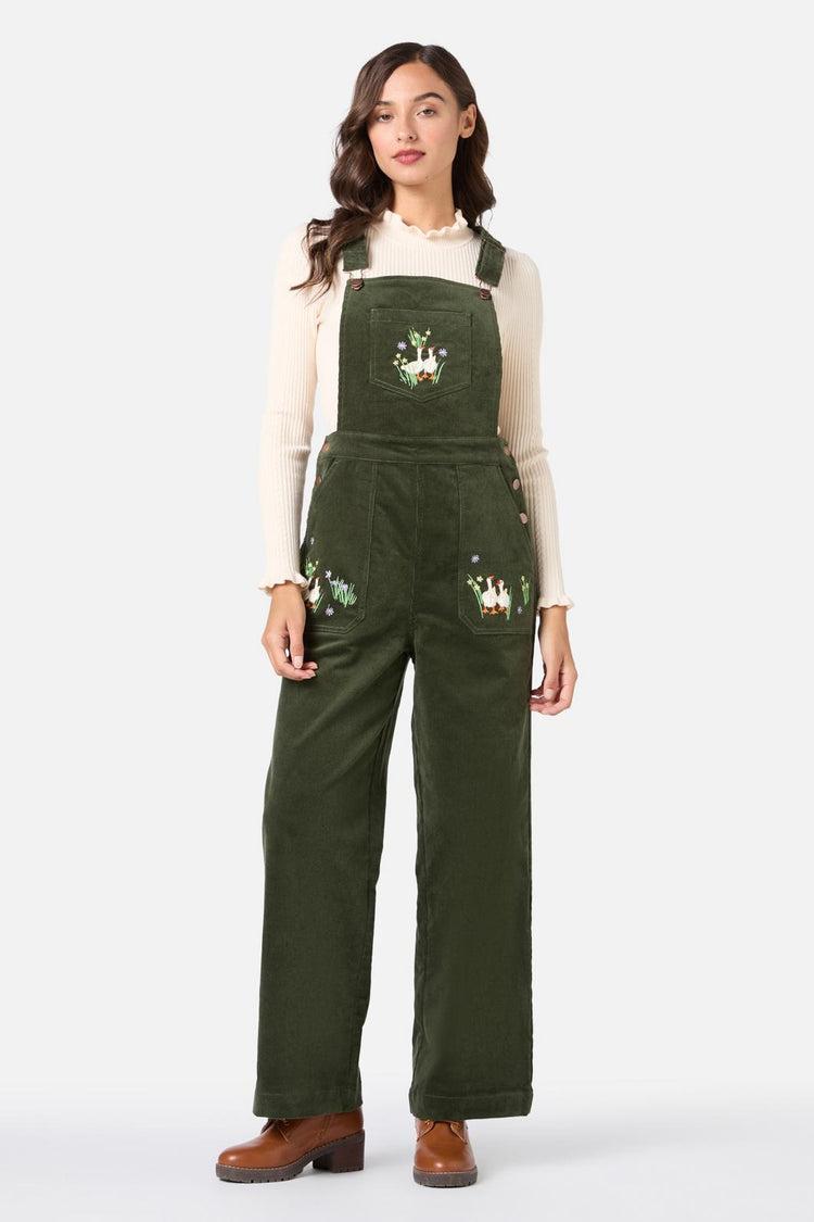 Goose Embroidered Cord Overall Product Image