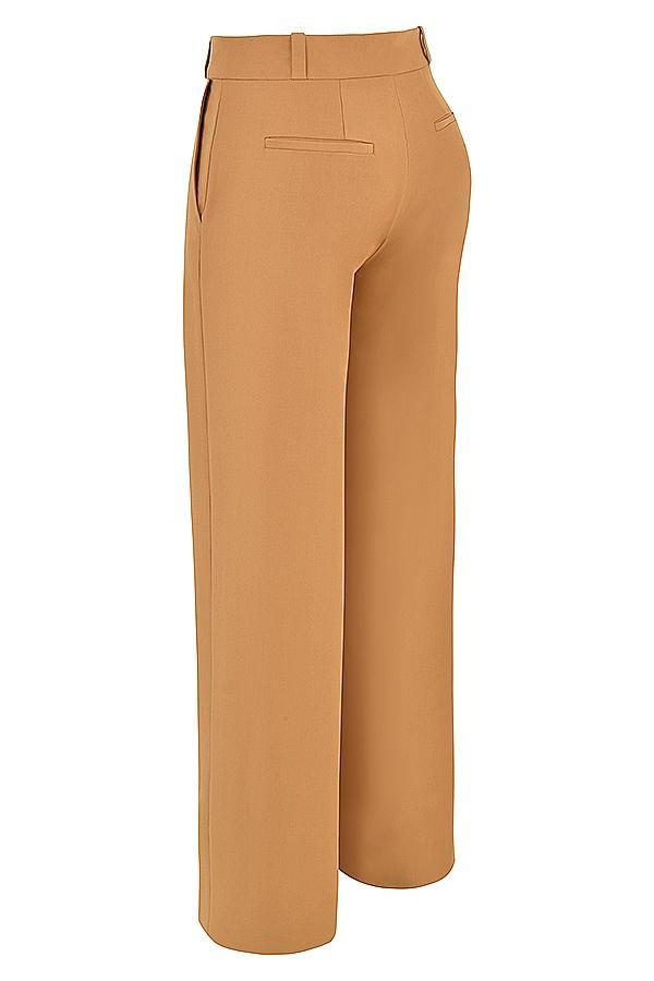 Cameron  caramel relaxed tailored trousers Product Image
