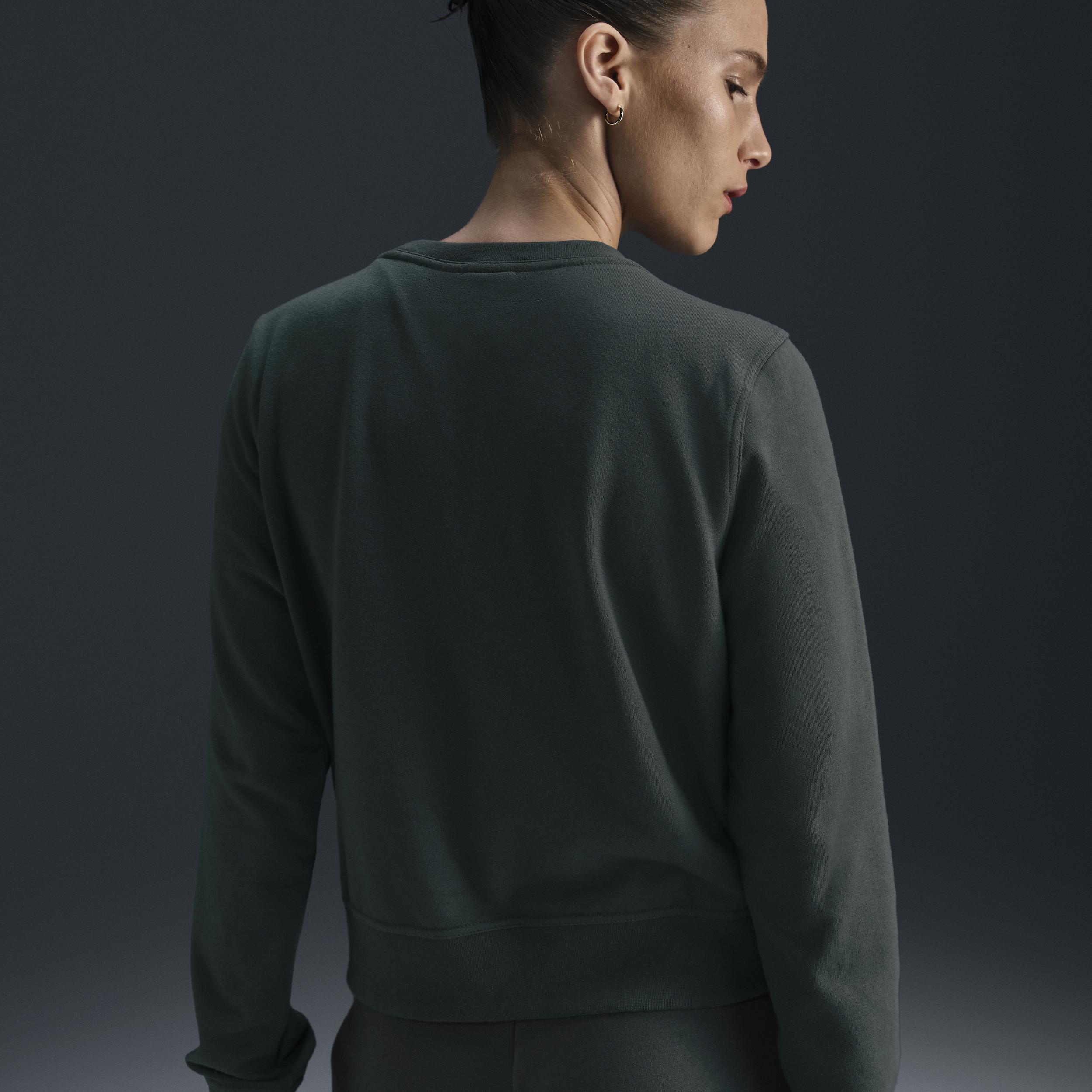 Nike Dri-FIT One Women's Crew-Neck French Terry Sweatshirt Product Image