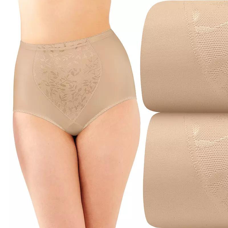 Bali 2-Pack Firm Control Tummy Panel Shaping Brief Panty X710, Womens Product Image