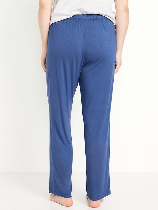 Mid-Rise Knit Jersey Pajama Pant Product Image