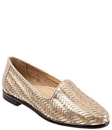 Trotters Liz III Woven Leather Slip Product Image