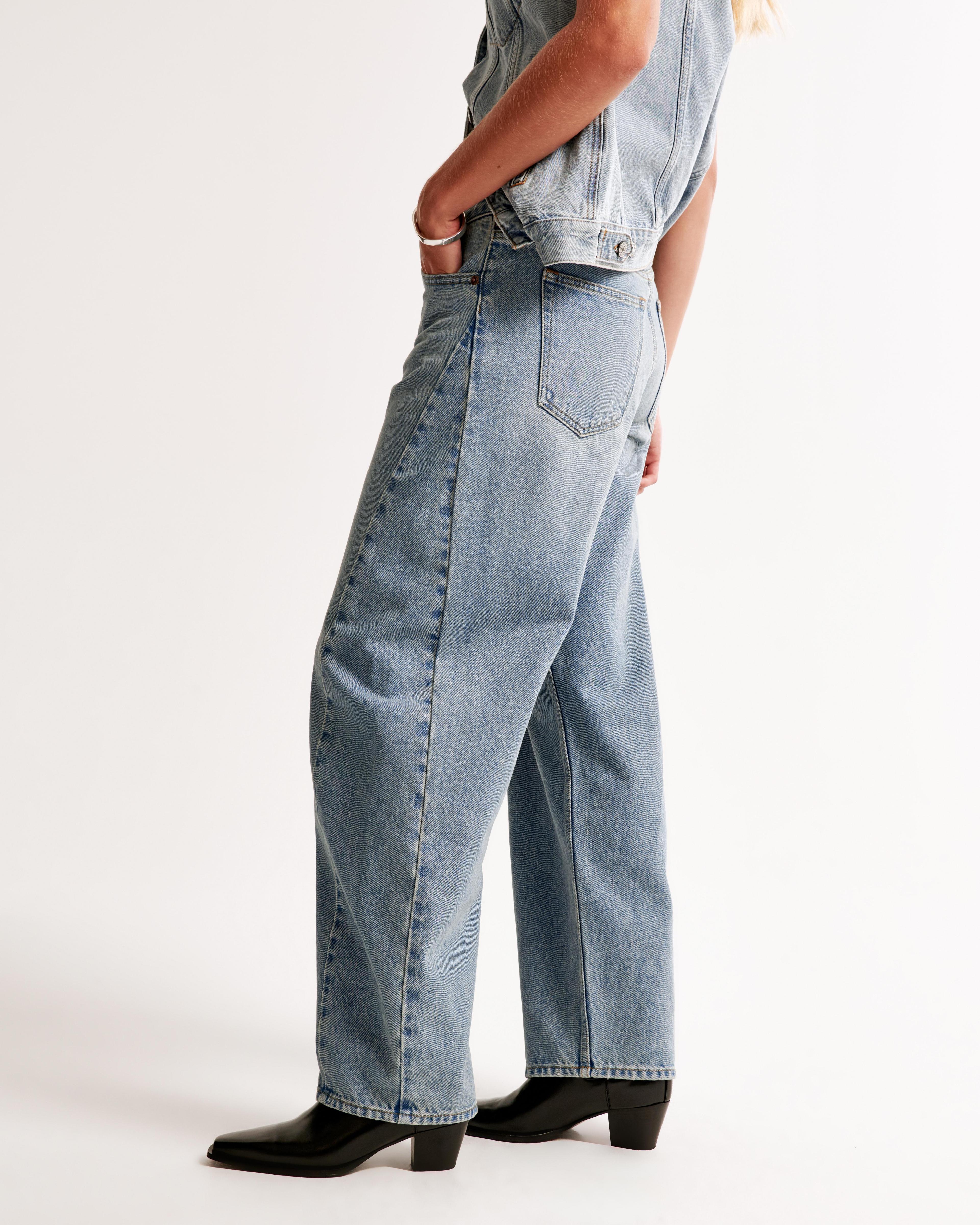 Mid Rise Barrel Jean Product Image