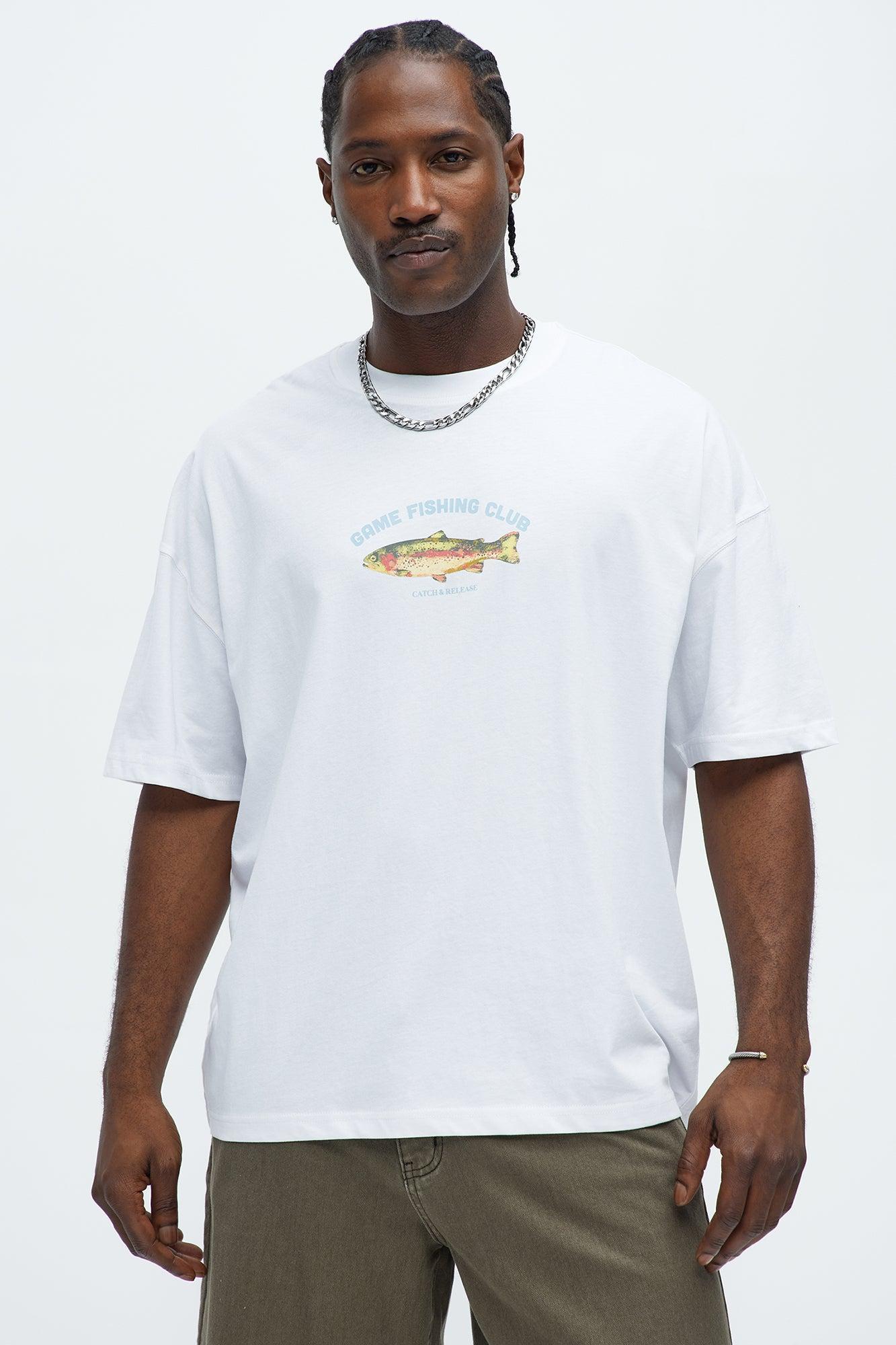 Game Fishing Club Oversized Short Sleeve Tee - White Product Image
