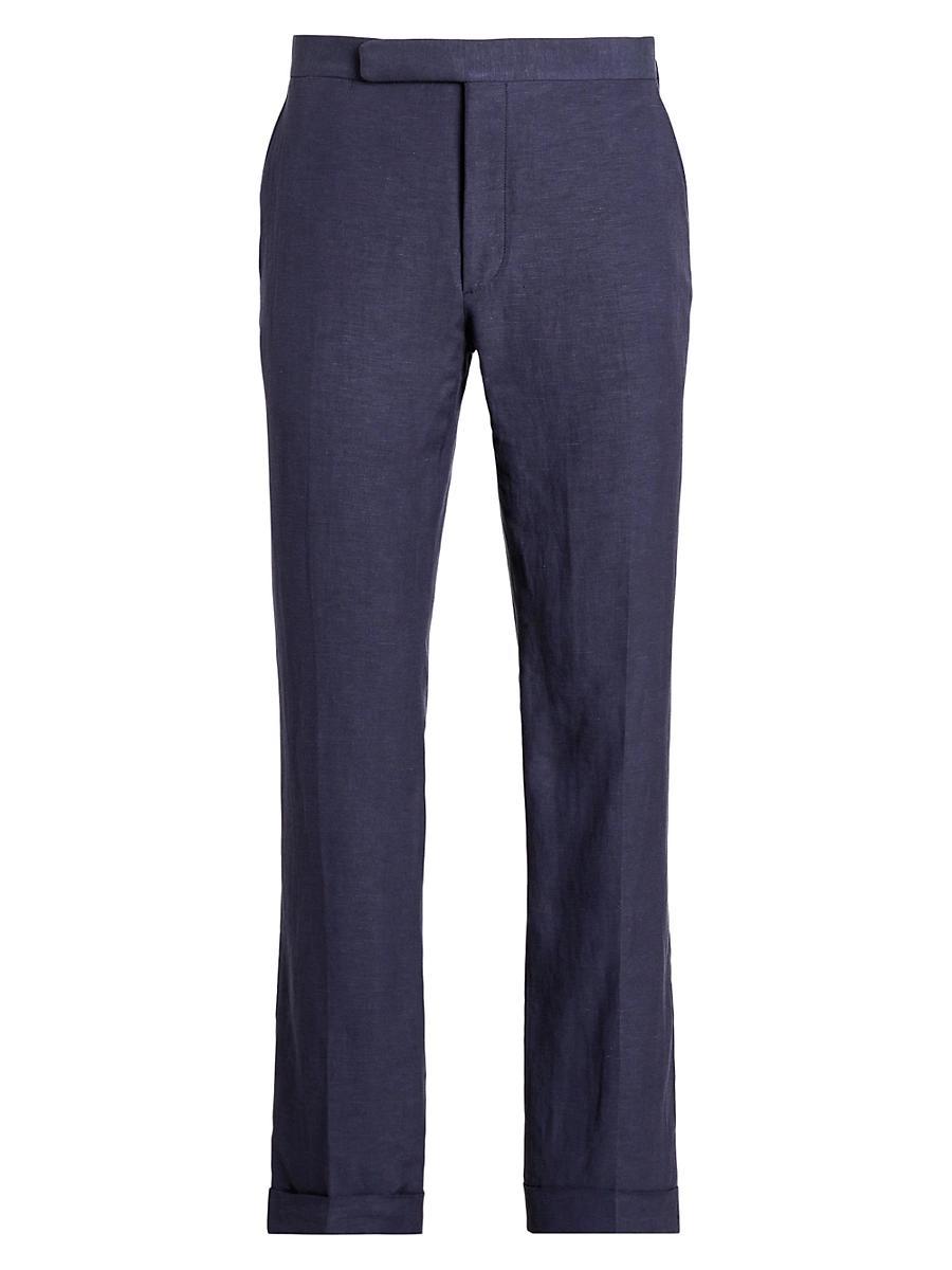 Mens Gregory Silk & Linen Suit Trousers Product Image