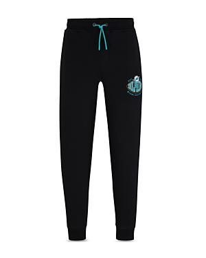 Mens BOSS x NFL Cotton-Blend Tracksuit Bottoms With Collaborative Branding Product Image