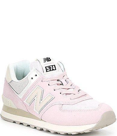 Womens New Balance 574 Athletic Shoe - Pink Granite / Moonbeam Product Image