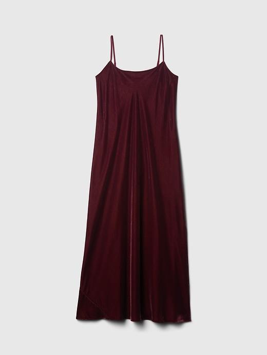 Recycled Velvet Maxi Slip Dress Product Image