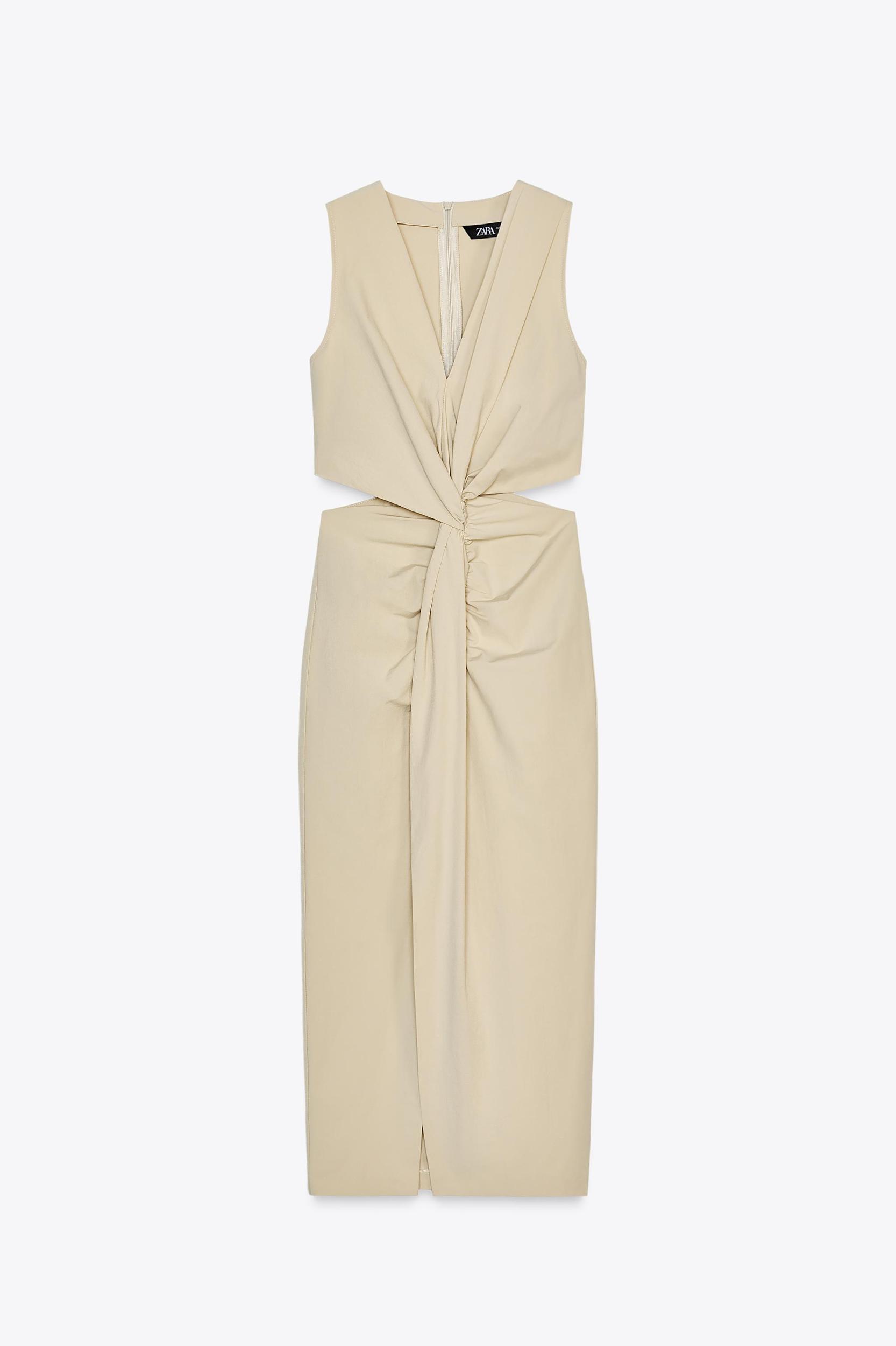 CUT OUT KNOT MIDI DRESS Product Image