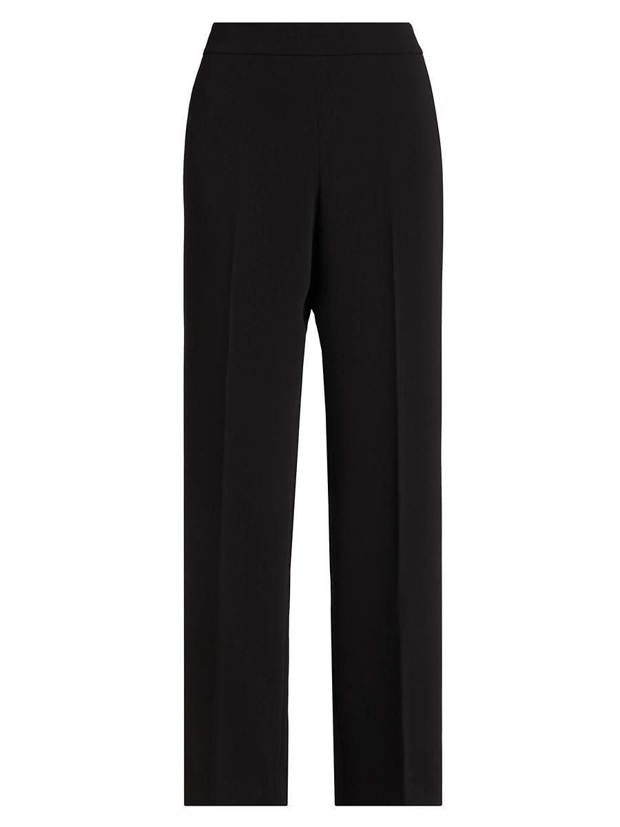 Womens Natia Crease-Front Crepe Pants Product Image