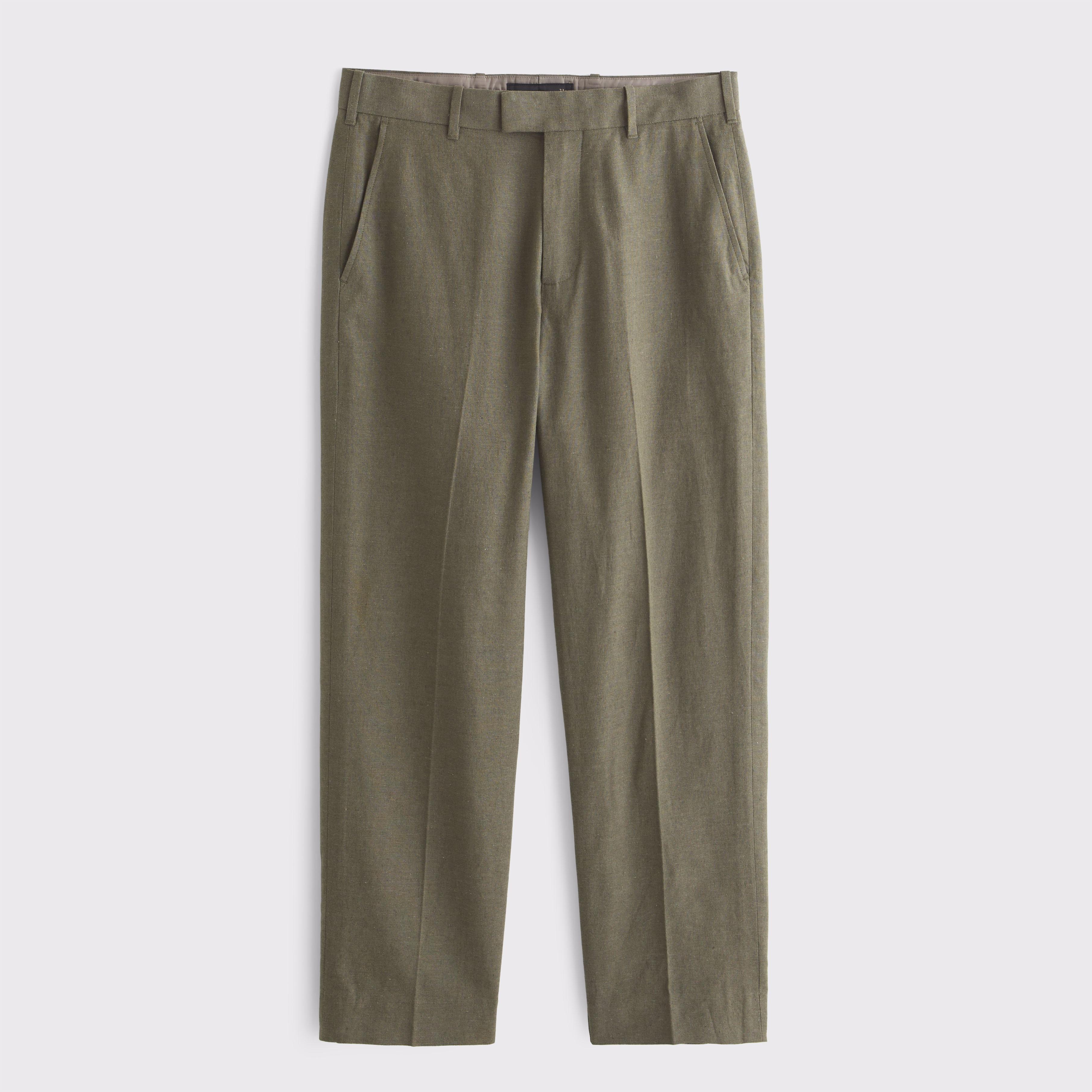 The A&F Collins Linen-Blend Suit Pant Product Image