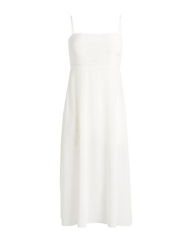 DOLCE & GABBANA Woman Midi Dress Ivory Size 2 Silk, Polyamide, Cotton, Viscose, Elastane In White Product Image