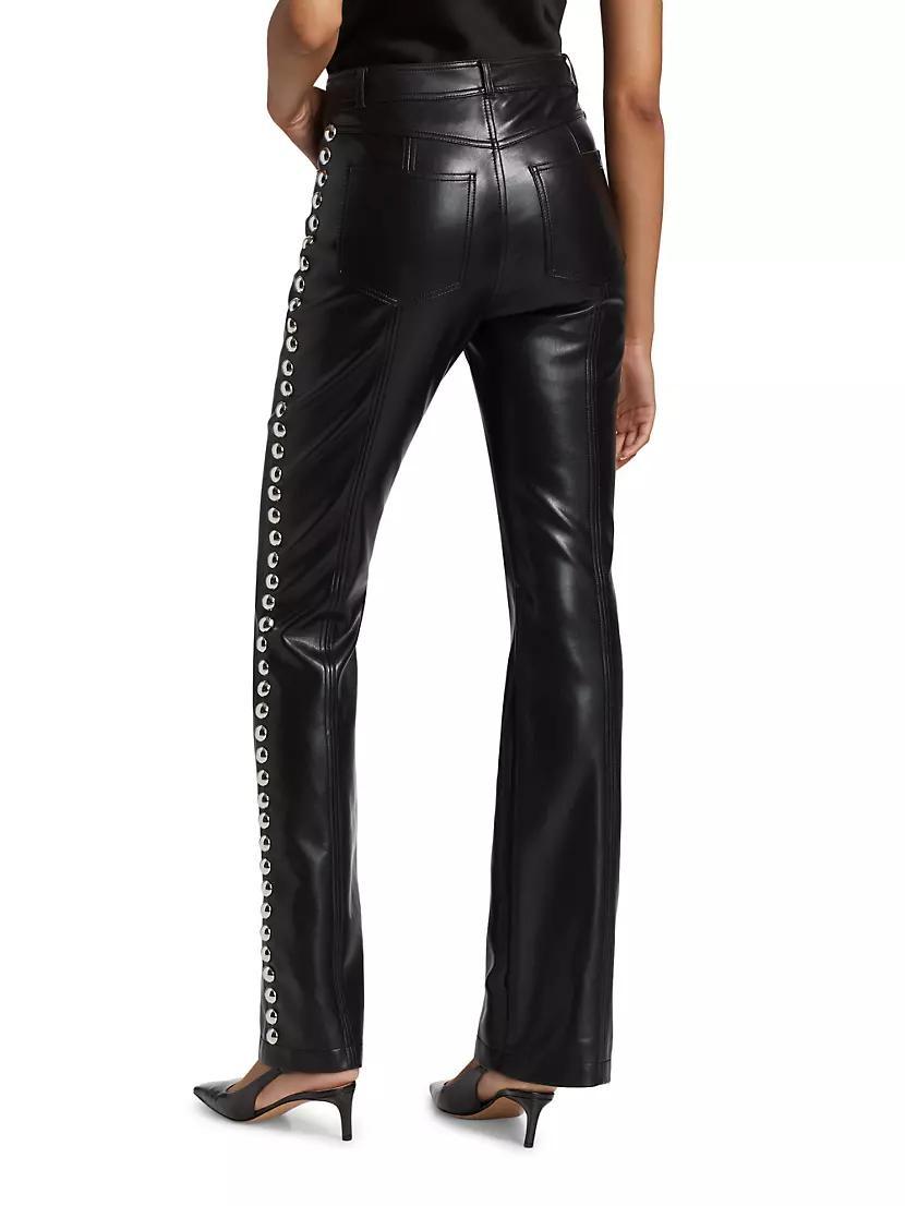 Shailene Studded Faux Leather Pants Product Image