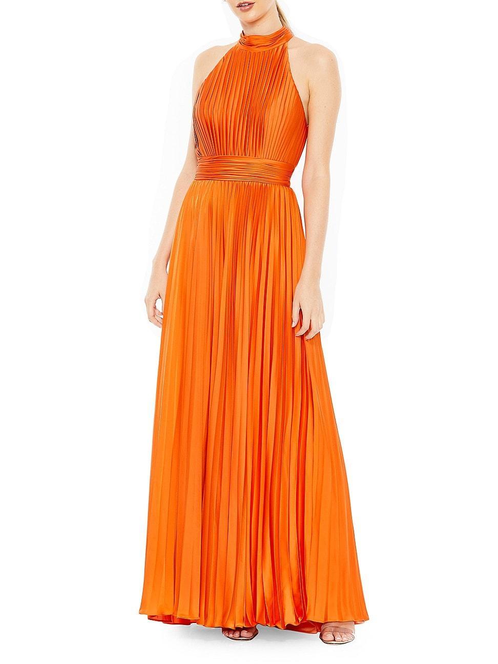 Womens Ieena One-Shoulder Ruffled Gown Product Image