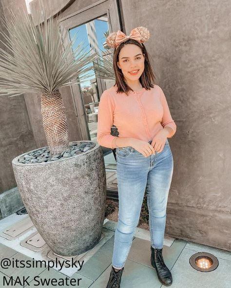 Crewneck Button Down Knit Cardigan Sweater Product Image