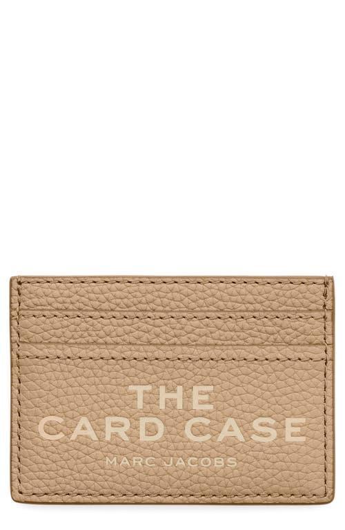 MARC JACOBS The Leather Card Case In Brown Product Image