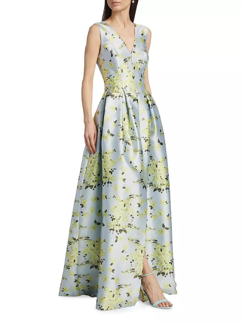 Brooke Floral Mikado Gown Product Image