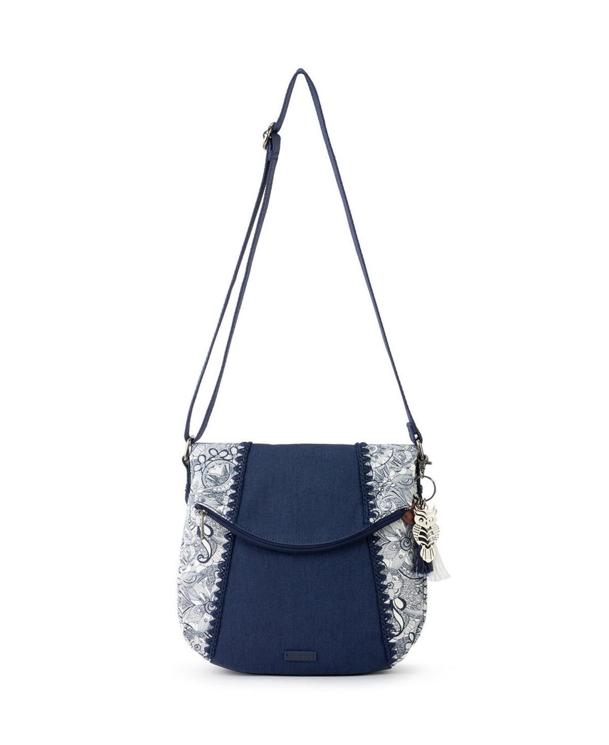 The Sak Artist Circle Foldover Crossbody (Royal Seascape) Cross Body Handbags Product Image