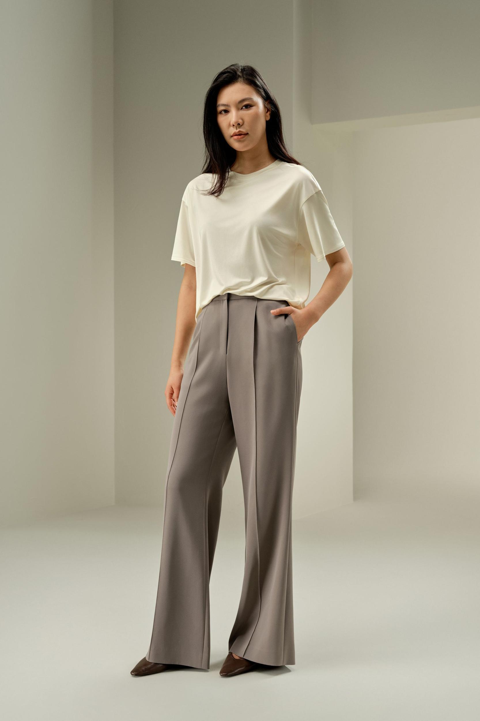 Oversized Silk Jersey Tee Product Image