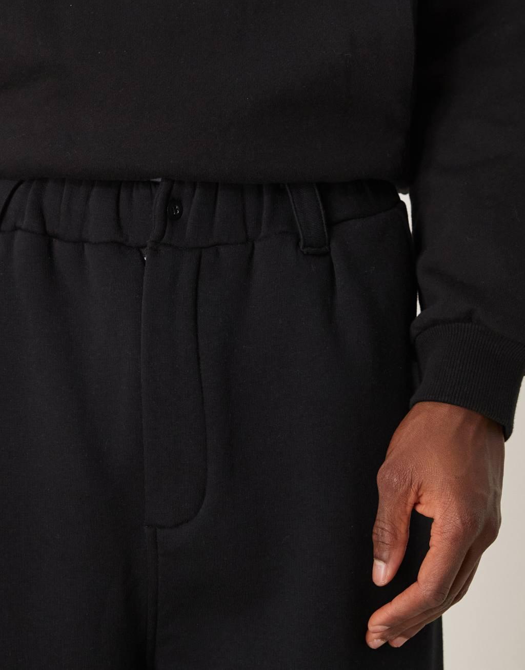 ASOS DESIGN balloon sweatpants with smart waistband in black Product Image