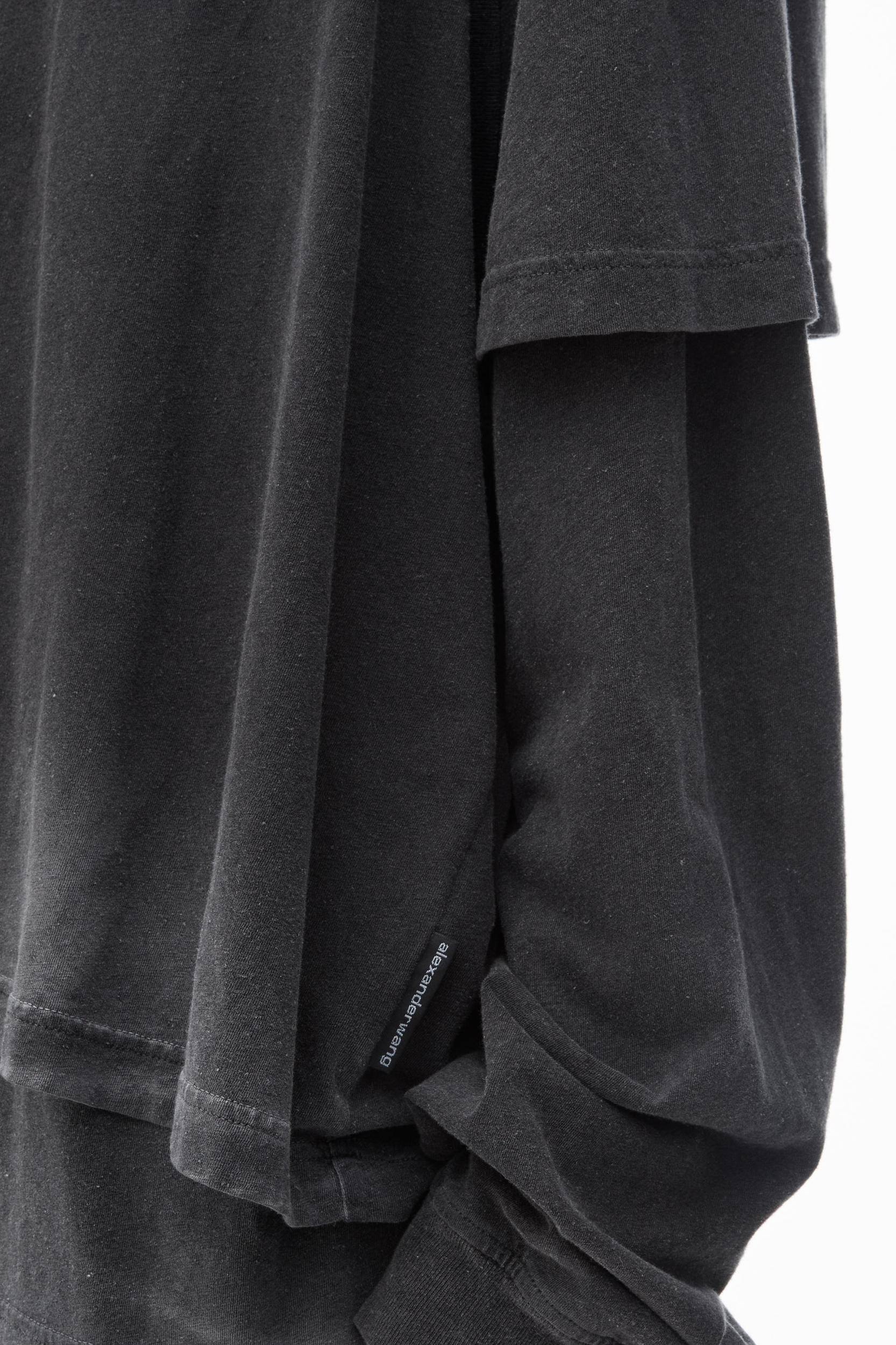 Oversize Triple-layer Unisex Tee In Cotton Product Image