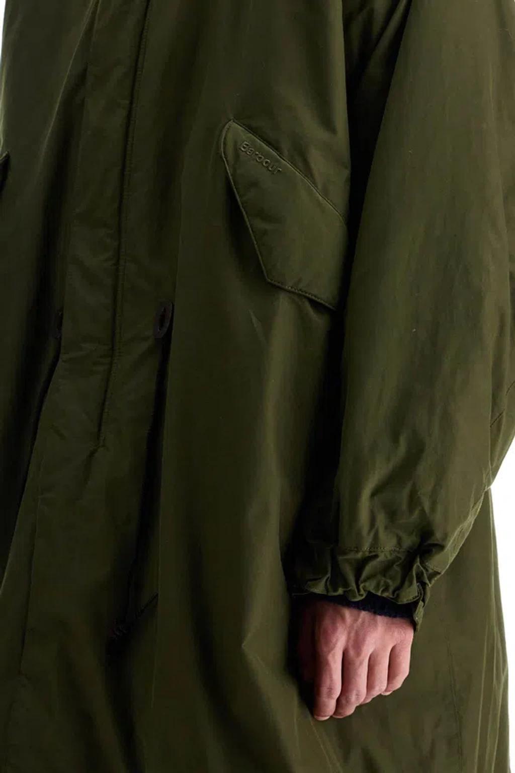 BARBOUR X Baracuta Mods Fishtail Parka In Green Product Image