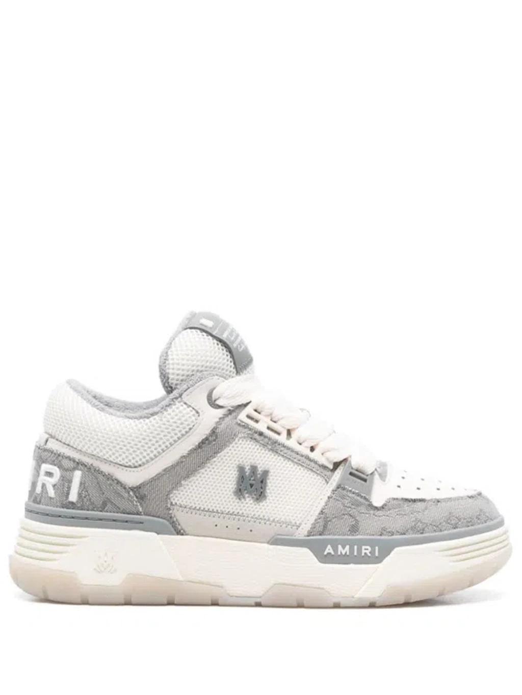 AMIRI Bandana Denim Ma-1 Sneaker In Grey Product Image