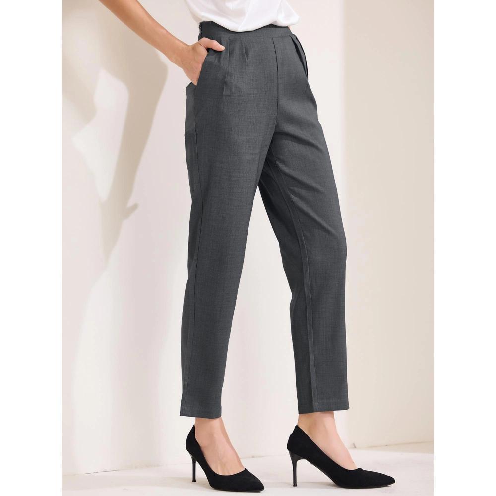 INSPIRE CHIC Women's Cropped High Waist Dress Pants Product Image