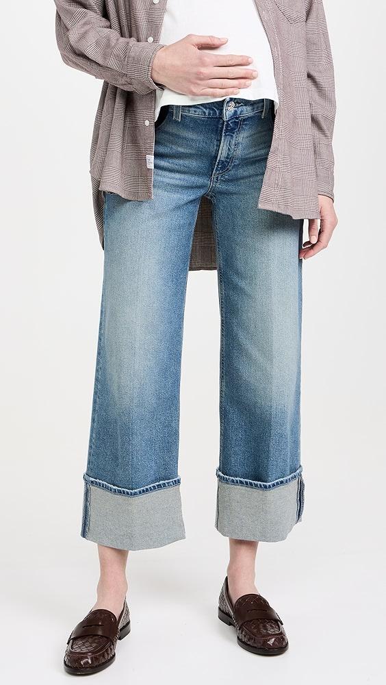 PAIGE Sasha Ankle Maternity Wide Cuff Jeans | Shopbop Product Image