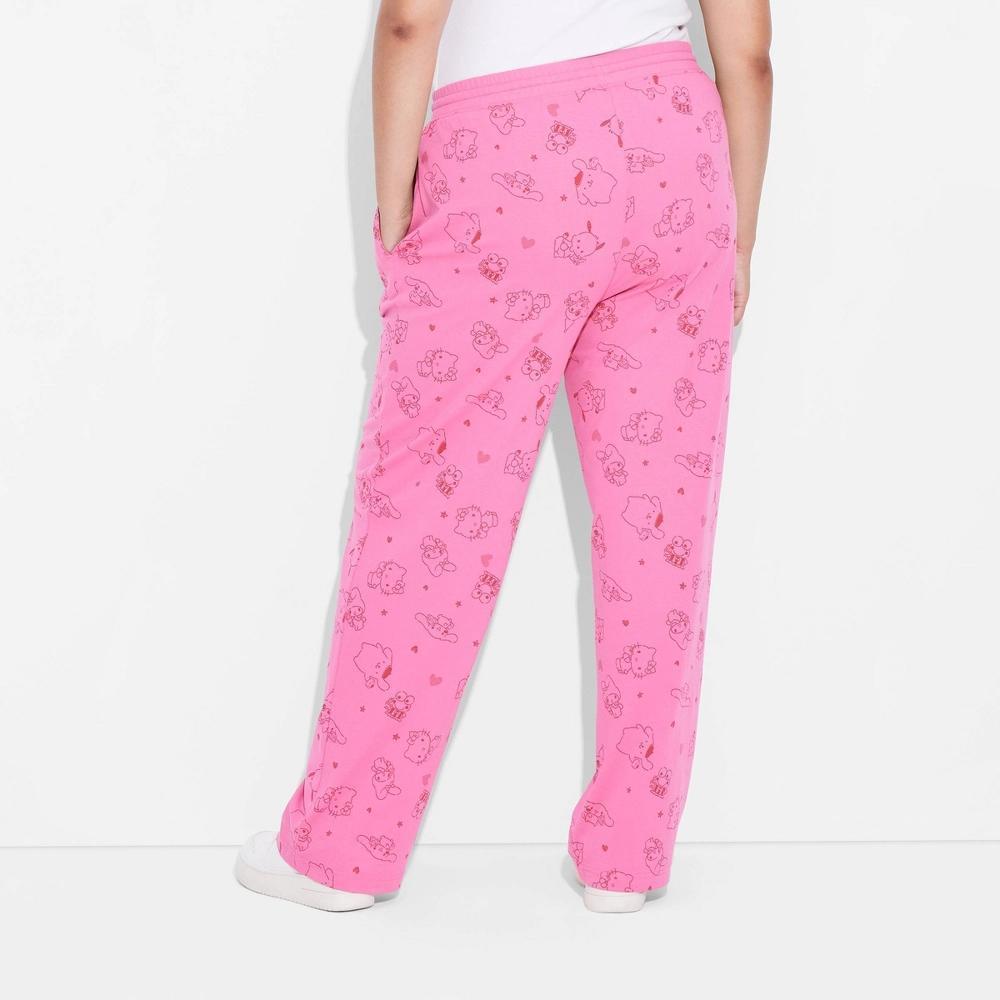 Womens Hello Kitty Cozy Graphic Pants Product Image