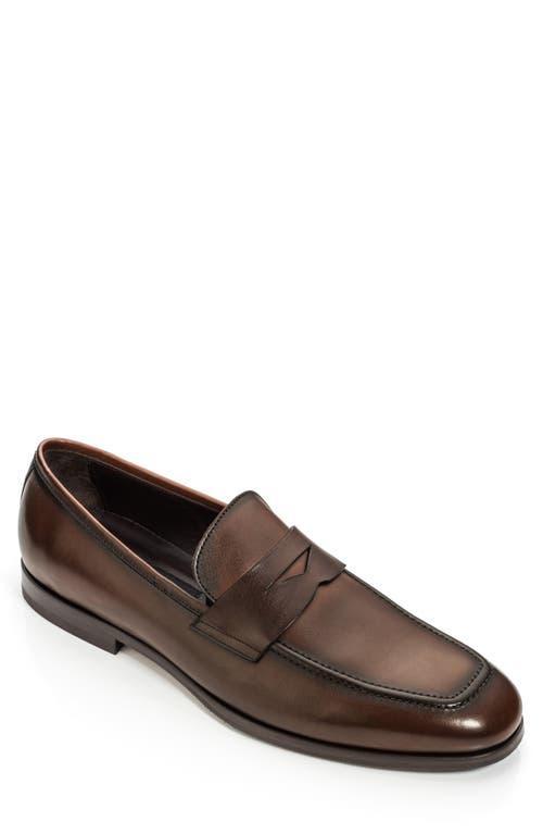 TO BOOT NEW YORK Ronny Penny Loafer In Burnished Brown Product Image