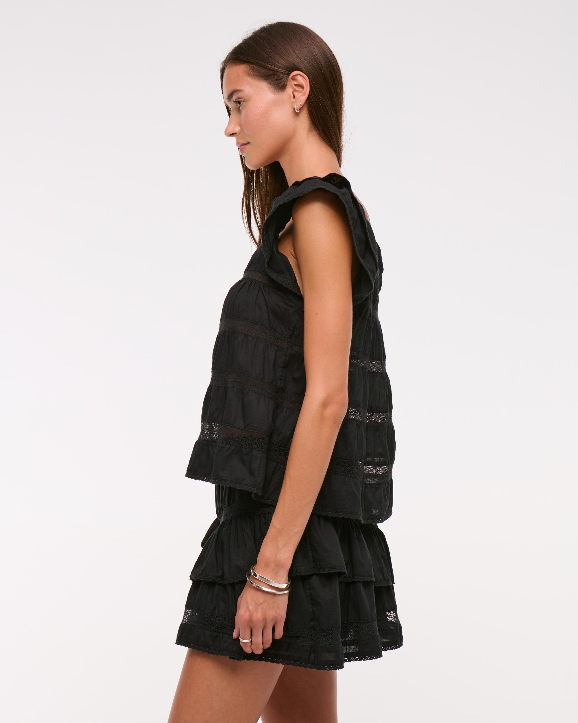 High Rise Drop-Waist Flirty Mini Skort Product Image