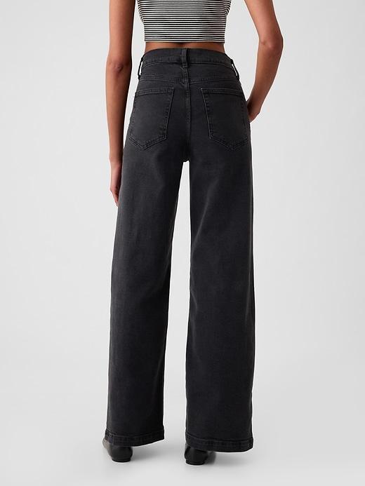 High Rise Stride Wide-Leg Jeans Product Image